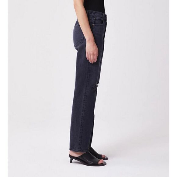 Agolde 90's Pinch Waist High Rise Straight Leg Denim Jeans In Howl Size 26 NWT - Picture 3 of 10